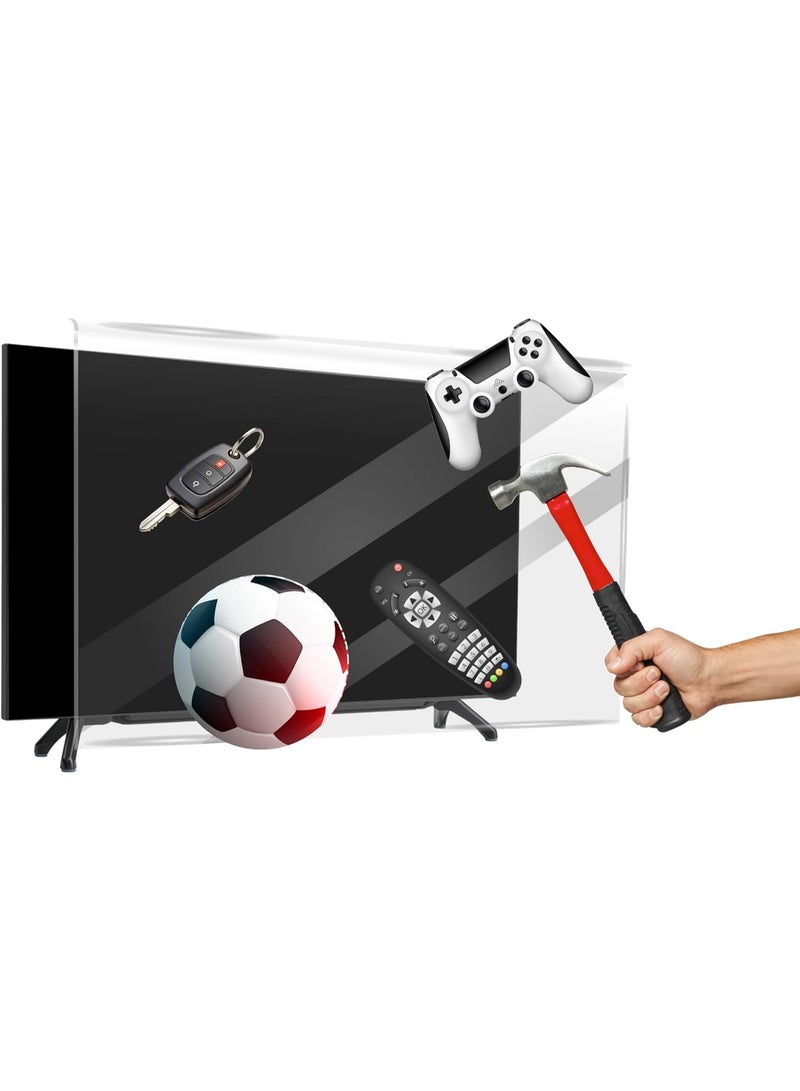 AK series 50 inch screen protector, high-quality shatterproof shield for flat screen, scratch-resistant, eye protection from UV rays, protection against liquids - Image 1